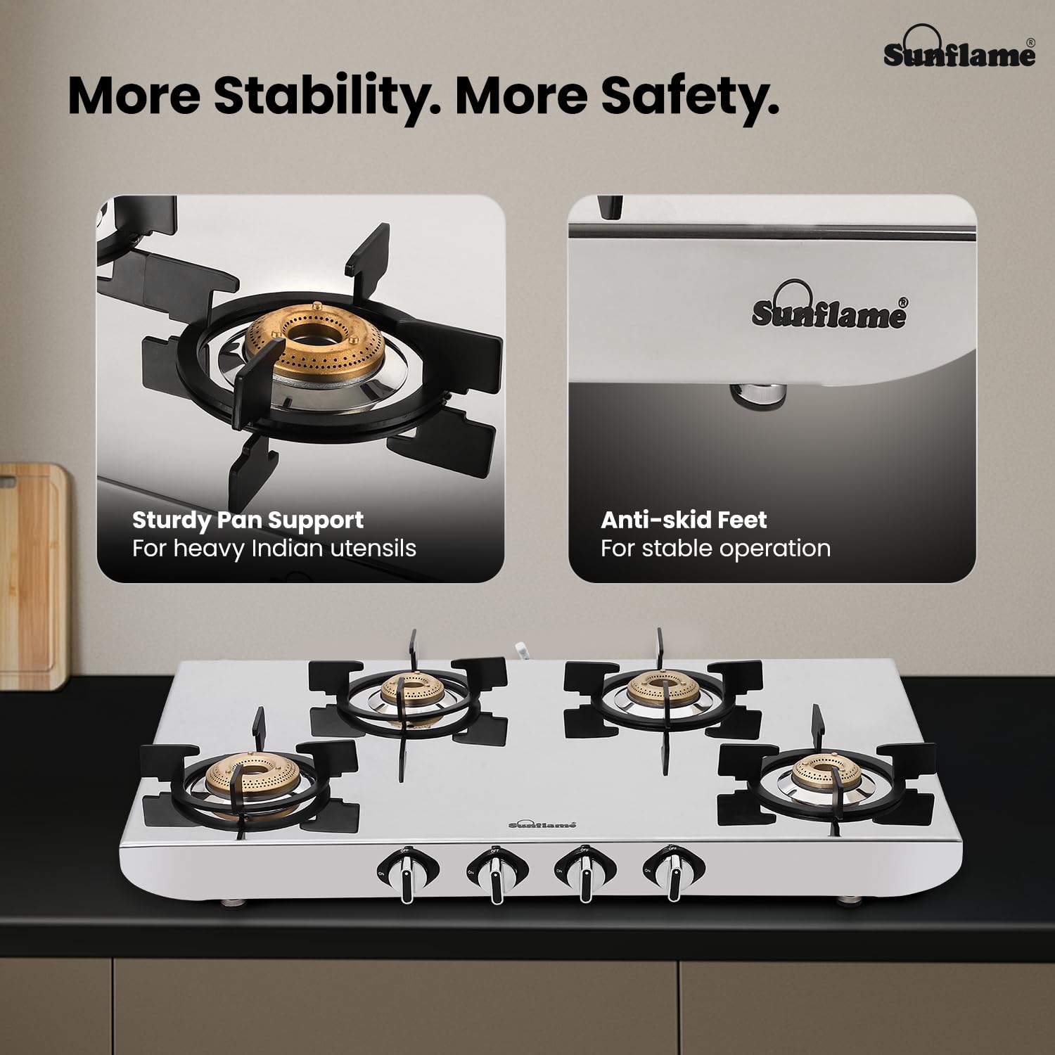 Sunflame Free-standing Cooktop SSH2MM Sunflame - Image 10
