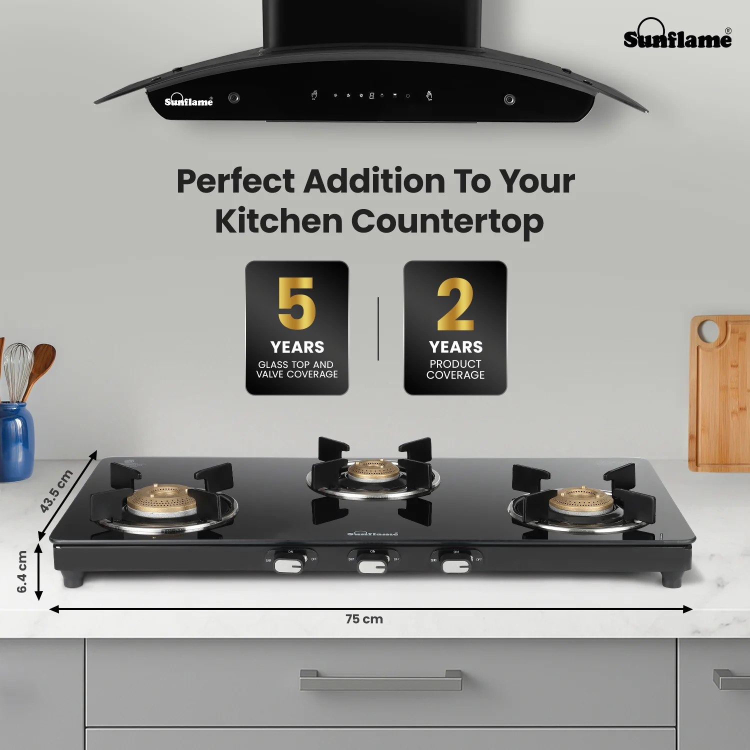 Sunflame Free-standing Cooktop GT GENIAL 3B Sunflame Free-standing Cooktop GT GENIAL 3B - Image 9