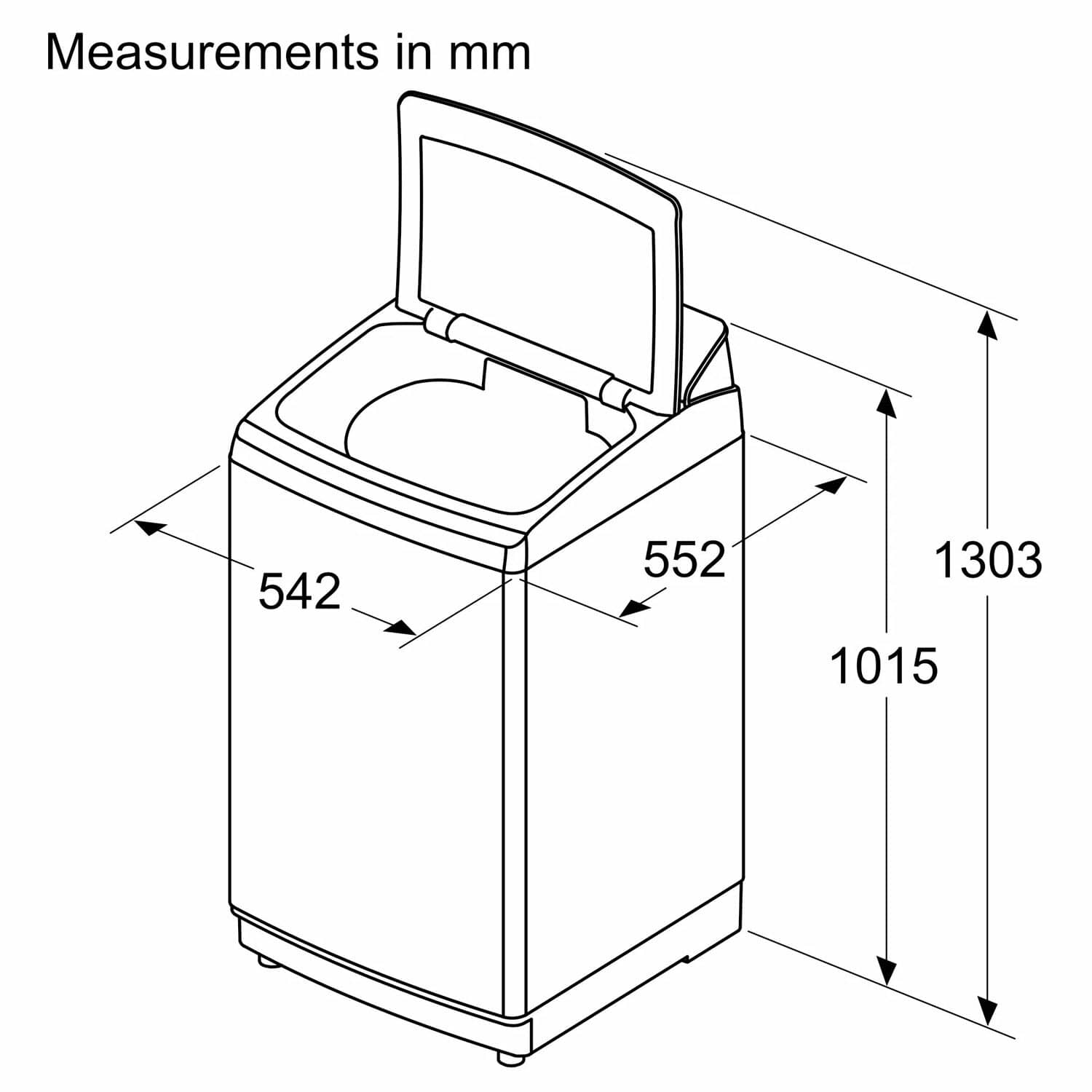 Bosch 7 KG Fully Automatic Top Load Machine with Jog Dial and Soft Close Door, Silver, WOE703SOIN Bosch 7 KG Fully Automatic Top Load Machine with Jog Dial and Soft Close Door, Silver, WOE703SOIN - Image 6