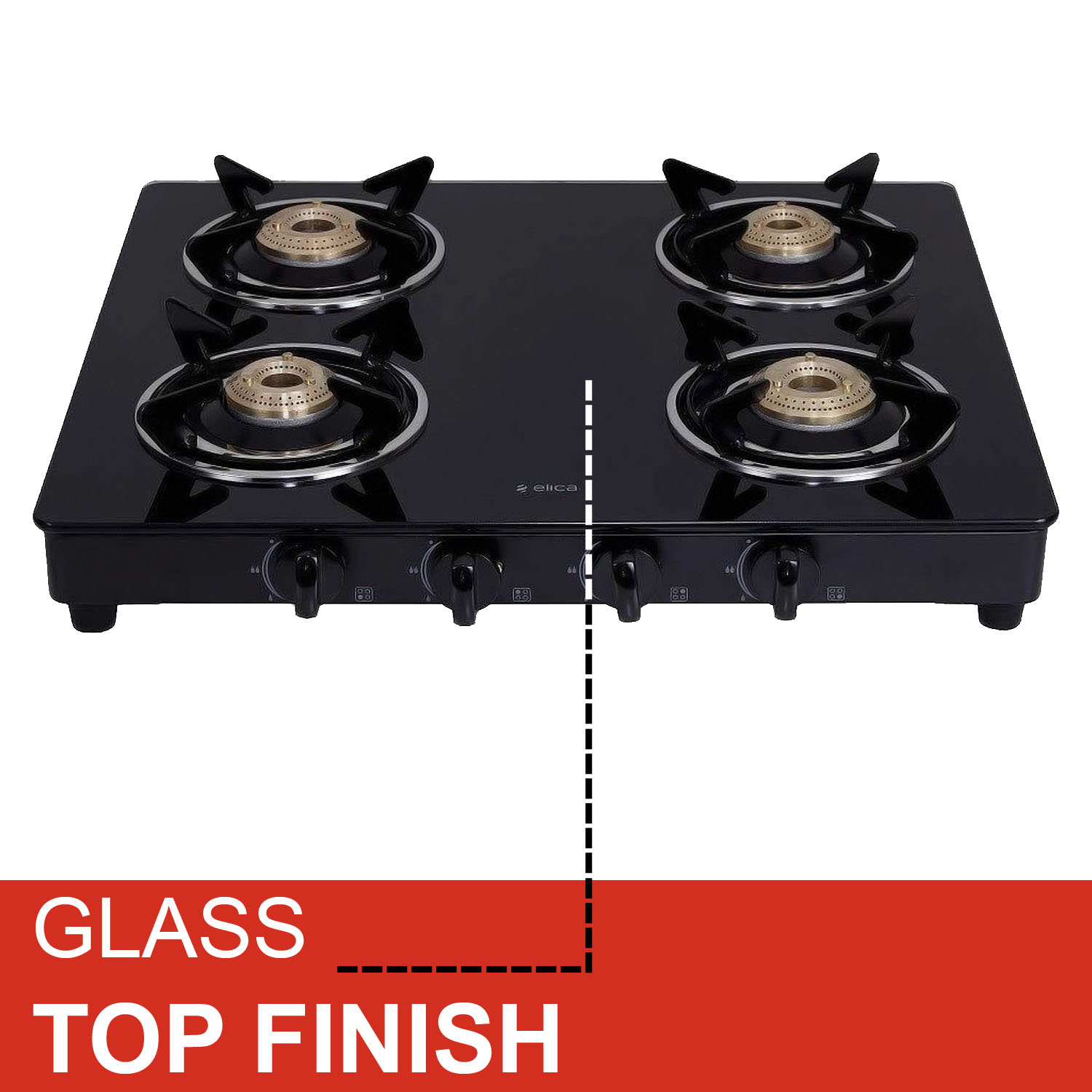 Elica Free-standing Cooktop 594 CT Vetro Black Elica Free-standing Cooktop 594 CT Vetro Black - Image 4