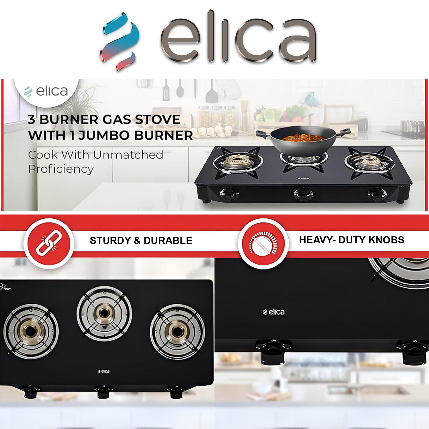 Elica Free-standing Cooktop CT Vetro 370J Elica Free-standing Cooktop CT Vetro 370J - Image 5