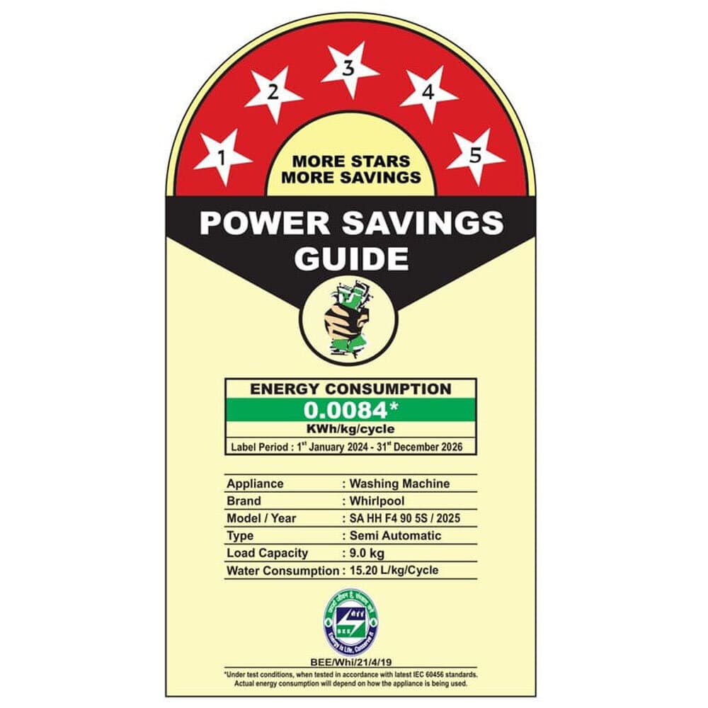 Whirlpool 9 KG Semi Automatic Machine with Soft Close Lid, 3D Wave Technology, Waterproof and Shockproof Panel, Grey, Hydro Wash Elite - Image 12