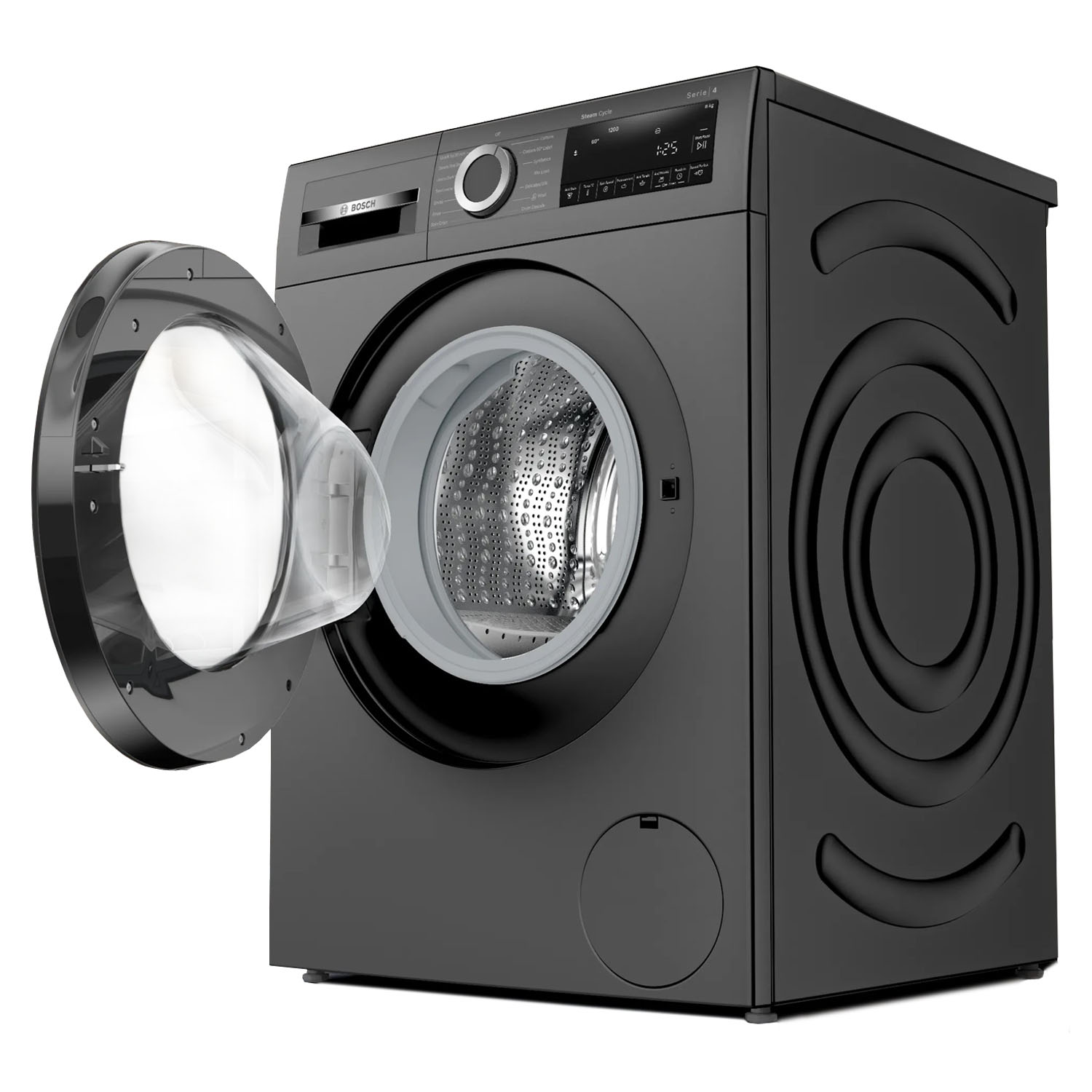 Bosch 8 KG 1200 RPM Fully Automatic Front Load Machine with Stain Wash Selection with 8 Programes, Dark Lake, WGA1320TIN - Image 4