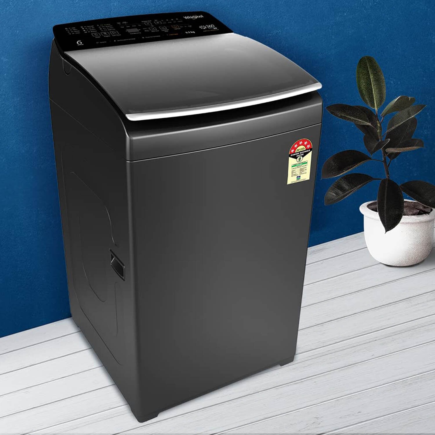 Whirlpool 5 Star Fully Automatic Top Load Machine with Inverter Motor and In Built Heater, Hard Water Wash, Soft Close Door, Midnight Grey, 360 PRO INV H10 - Image 8