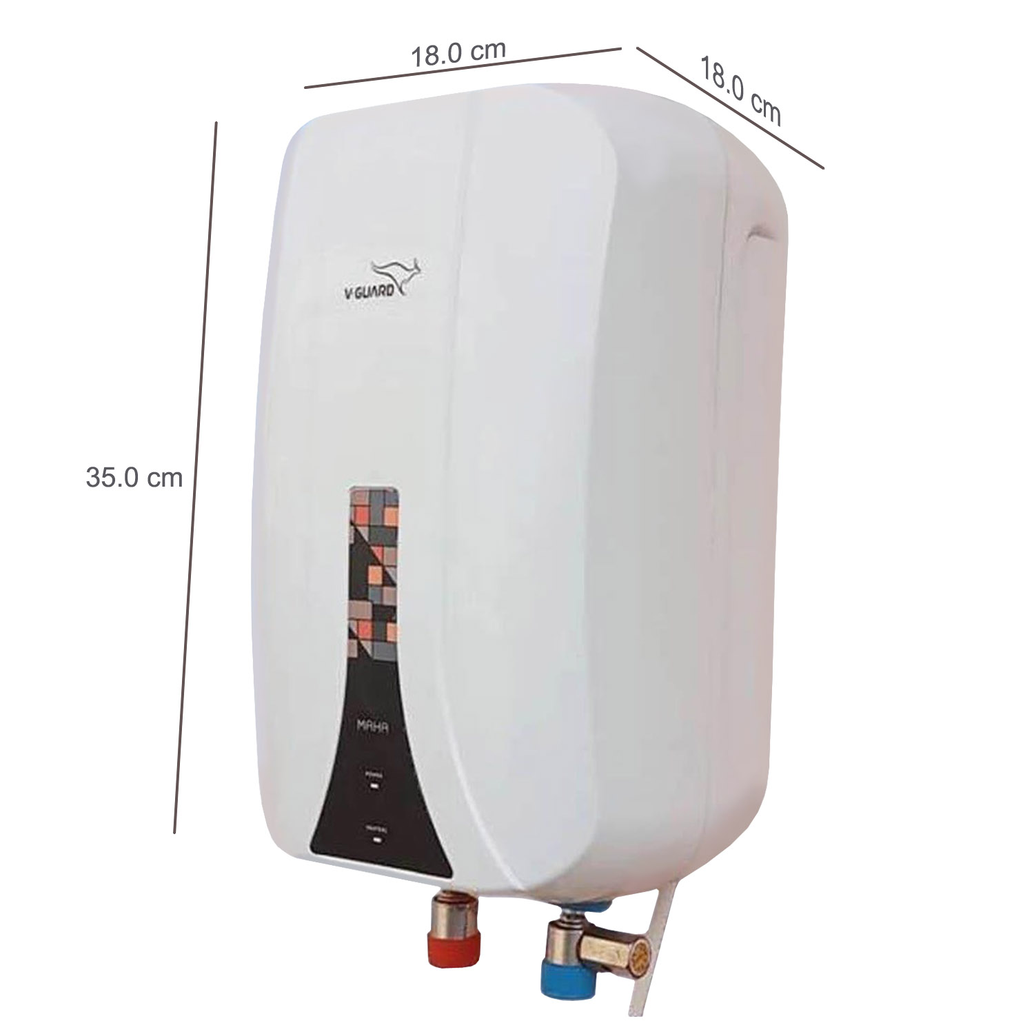 Vgaurd Instant Water Heater with 6.5 Bar Pressure, Stainless Steel Material, Auto Cut-off System and LED Indicators, White, Maha-5 L-White - Image 10