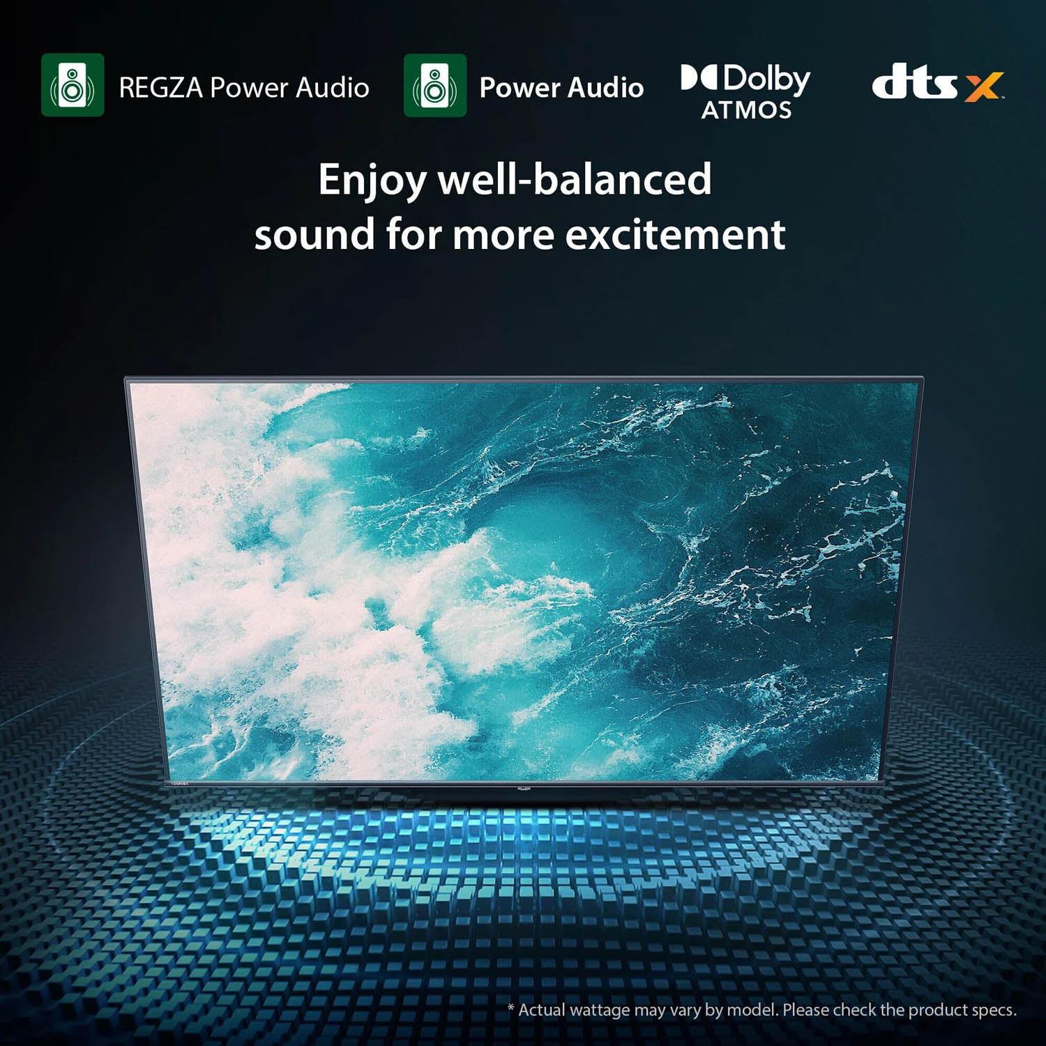 TOSHIBA 4K Ultra HD Google TV With Bezel Less Design, REGZA ZR Engine, AI 4K Up-scaling, Wi-Fi and 30 Watt Dolby Atmos Speaker, Silver, E350RP-43E350RP - Image 12