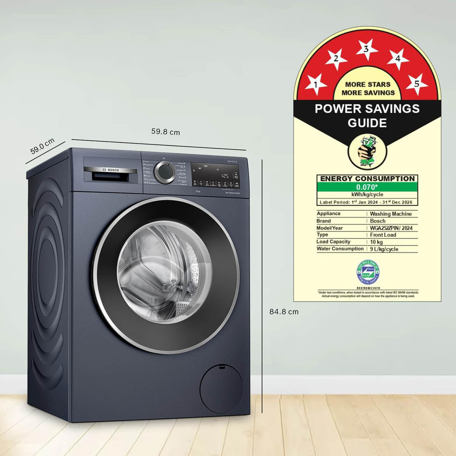 Bosch Front load Washing machine WGA254ZPIN - Image 6