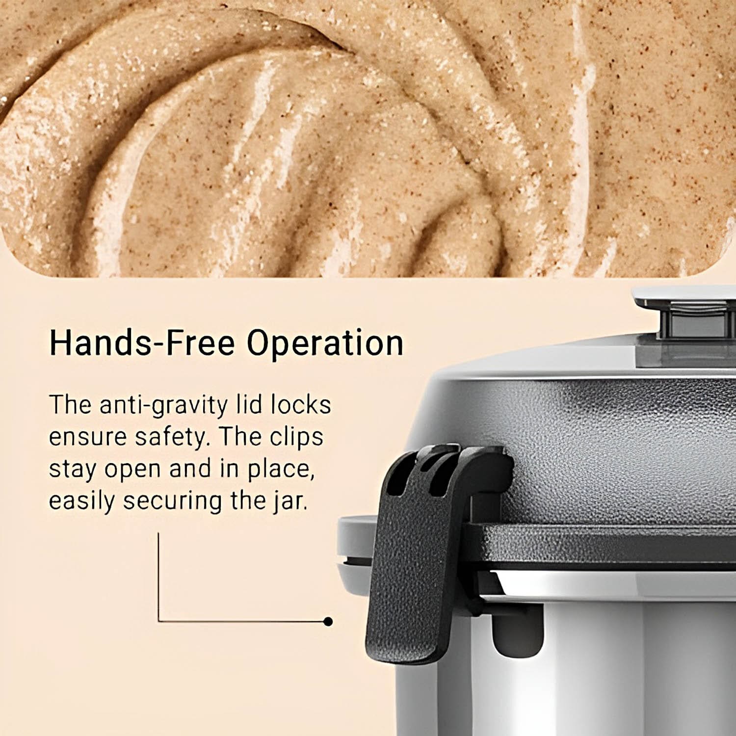 Atomberg Mixer Grinder with Coarse Mode getting Silbatta like texture, ZENOVA-Silver Grey - Image 9