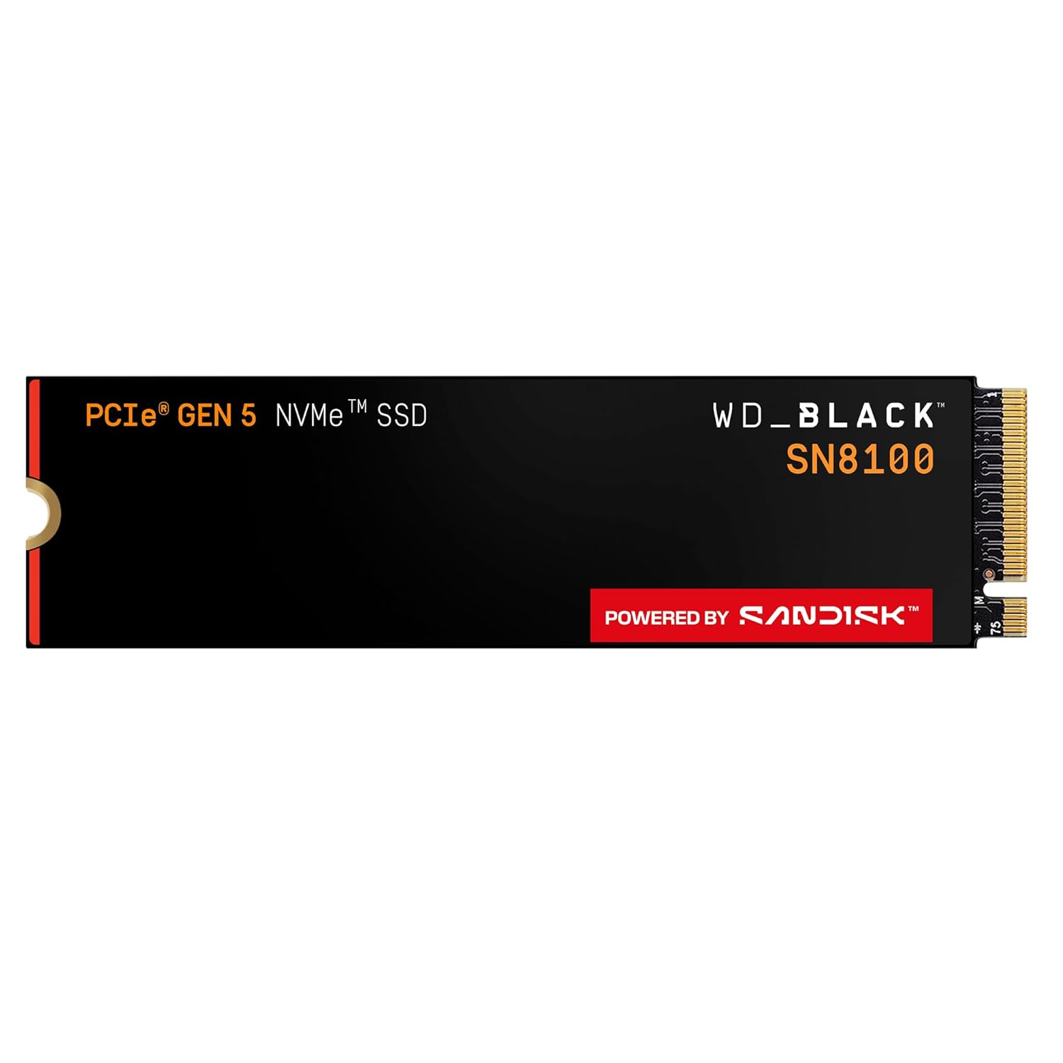 WD_Black SN8100 NVMe 1TB, Up to 14900MB/s R, 11000MB/s W, 5Y Warranty, PCIe Gen 5 M.2 (2280), Internal SSD (WDS100T1X0M-00CMT0) - Image 1