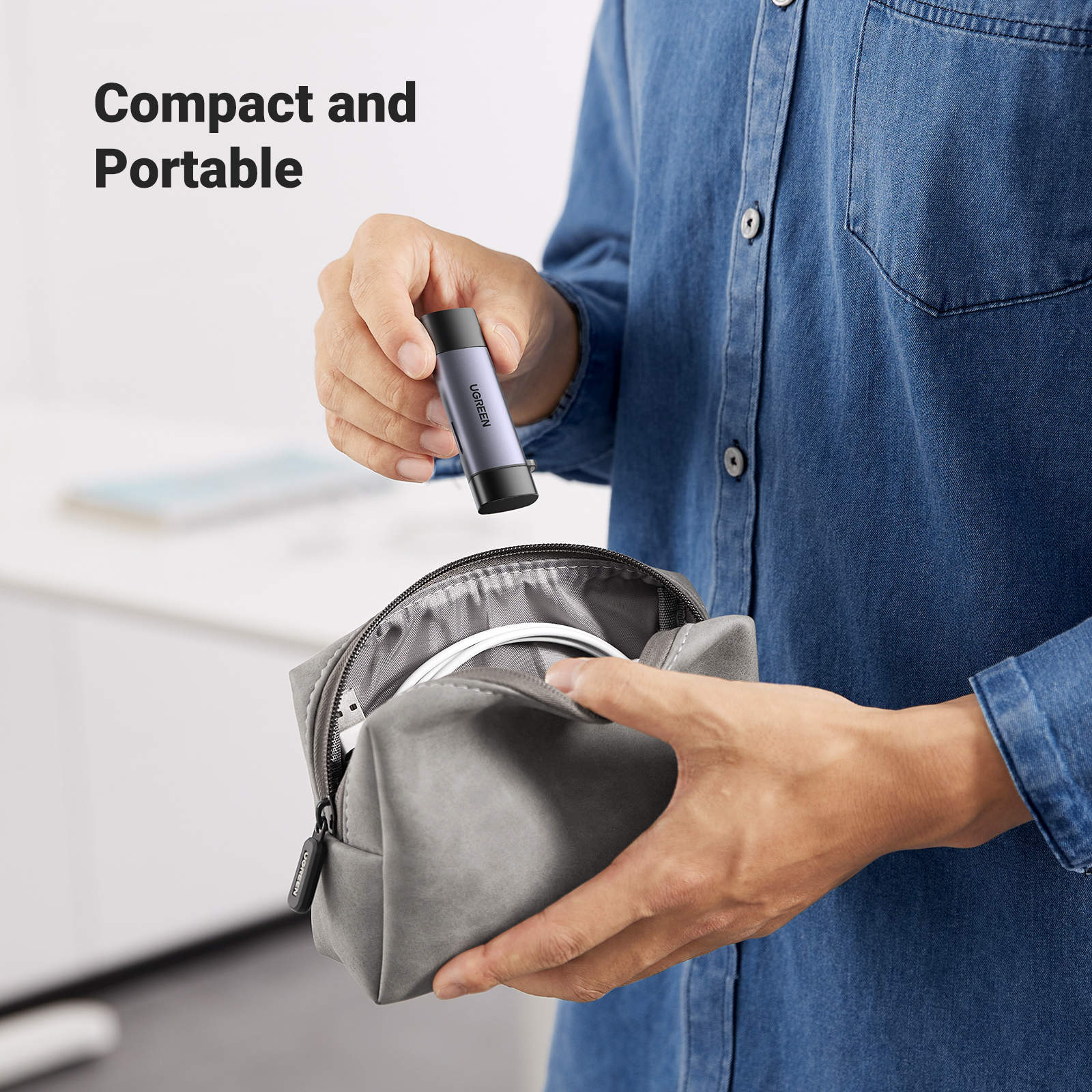 UGREEN 50706 SD Card Reader, USB Type C USB 3.0 OTG Memory Card Adapter With Portable 2 Slots for TF, SD, Micro SD, SDXC, SDHC, MMC, RS-MMC, Micro SDXC, Micro SDHC, UHS-I for Mac, Windows, Linux, PC, Laptop etc. (50706) - Image 8