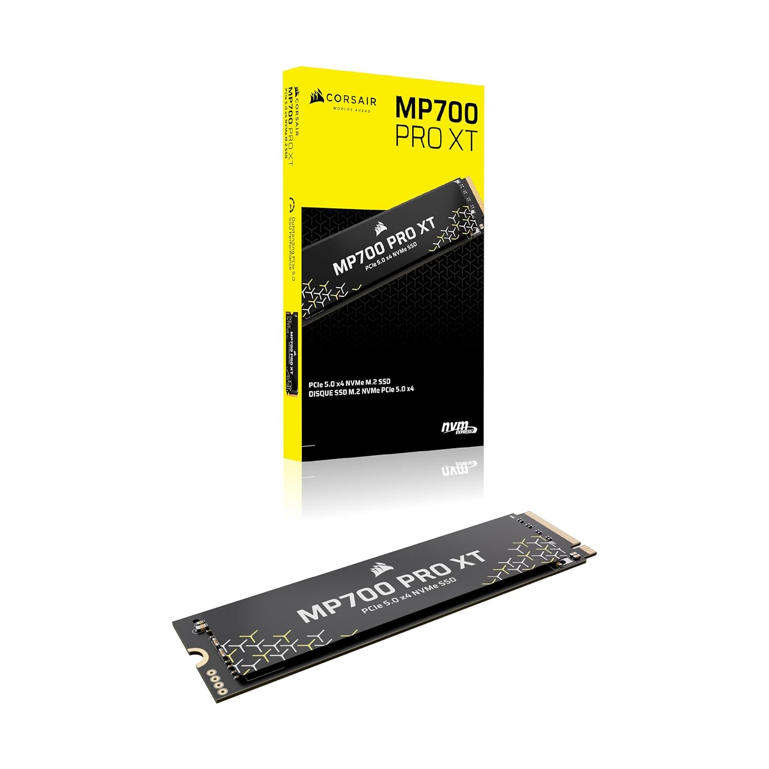 Corsair MP700 PRO XT 4TB PCIe 5.0 NVMe M.2 SSD – Up to 14,900 MB/s, Gen5 Speed, DirectStorage Ready for Gaming PCs – Black - Image 2
