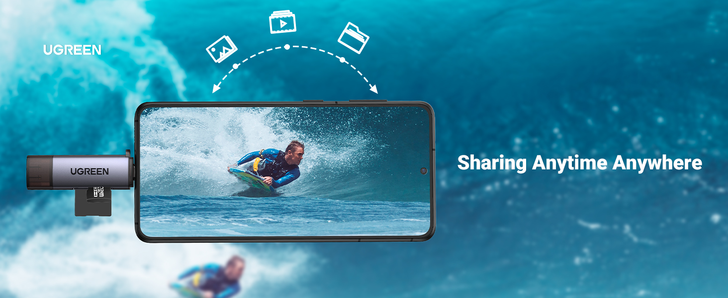 UGREEN 50706 SD Card Reader, USB Type C USB 3.0 OTG Memory Card Adapter With Portable 2 Slots for TF, SD, Micro SD, SDXC, SDHC, MMC, RS-MMC, Micro SDXC, Micro SDHC, UHS-I for Mac, Windows, Linux, PC, Laptop etc. (50706) - Image 16