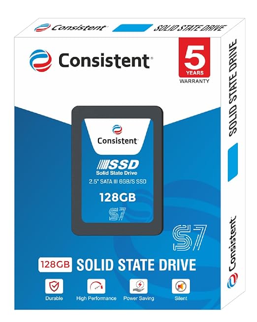 Consistent SSD 128GB 2.5 Inch SATA Internal SSD - Read: 550MB/s & Write: 500MB/s - Solid-State Drive 5 Year Warranty - Image 2