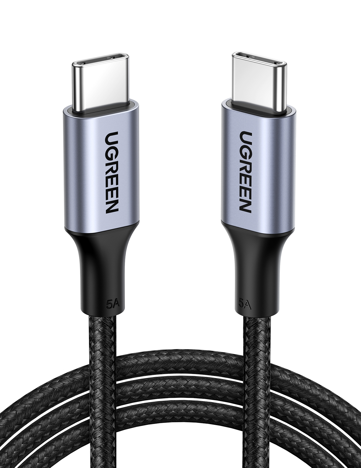 UGREEN 1M 100W PD USB-C Male to USB-C Male Cable with Aluminum case for Apple MacBook Pro, Huawei Matebook, iPad Pro 2018, Chromebook, Pixel 3 XL, Samsung Note 10 S10 etc. (70427) - Image 2