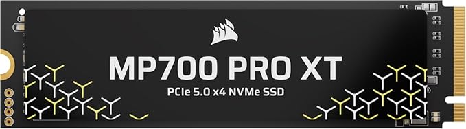 Corsair MP700 PRO XT 4TB PCIe 5.0 NVMe M.2 SSD – Up to 14,900 MB/s, Gen5 Speed, DirectStorage Ready for Gaming PCs – Black - Image 1
