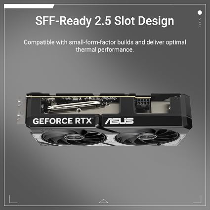 ASUS Dual NVIDIA GeForce RTX 5060 Ti 8GB GDDR7 OC Edition - Graphics Card (PCIe 5.0, DLSS 4, HDMI 2.1b, DisplayPort 2.1b, 2.5-Slot, Axial Fans, 0dB Technology, Dual BIOS) ASUS Dual NVIDIA GeForce RTX 5060 Ti 8GB GDDR7 OC Edition - Graphics Card (PCIe 5.0, DLSS 4, HDMI 2.1b, DisplayPort 2.1b, 2.5-Slot, Axial Fans, 0dB Technology, Dual BIOS) - Image 2
