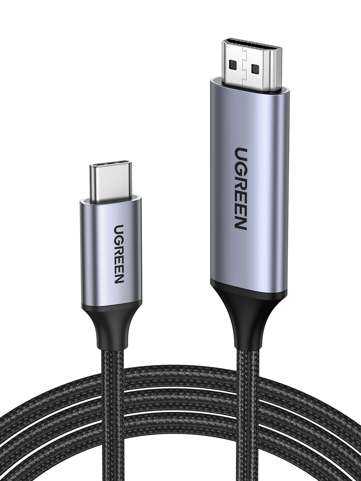 UGREEN 1.5M USB Type C Male to HDMI Male Cable, Aluminum Shell/Double Nylon Braided/Thunderbolt 3/4K@60Hz Support (50570) - Image 2