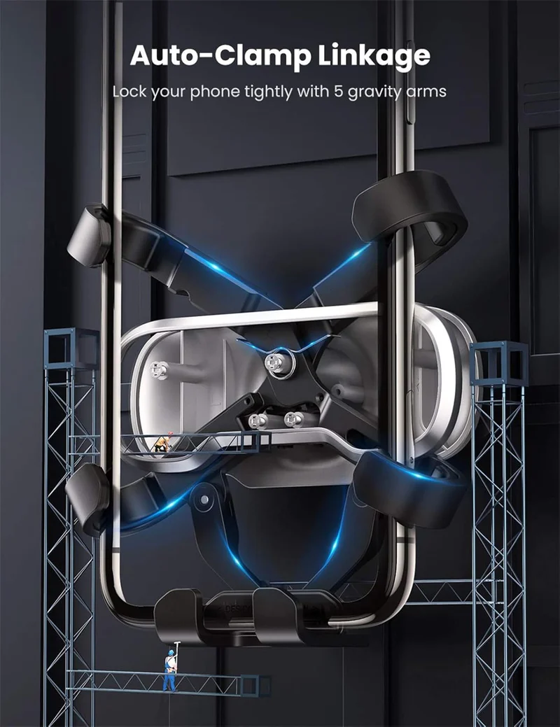 UGREEN Gravity Drive Air Vent Car Mount Phone Holder (80539) - Image 5