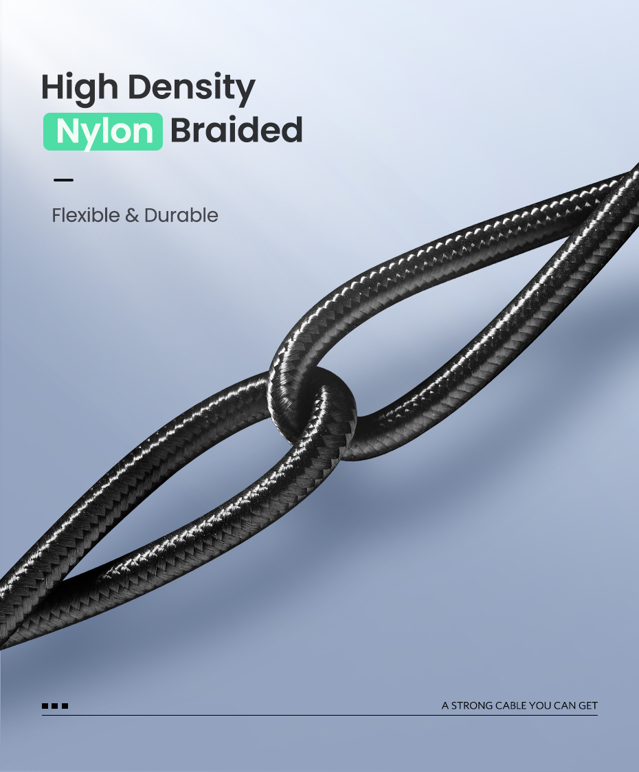 UGREEN 3M USB C to USB C Cable 100W Fast Charge USB C 2.0 5A PD Nylon Braided Compatible for MacBook Pro 2021 iPad Pro Samsung Galaxy S21 S20 Note 20 Dell XPS Pixel (90120) - Image 10