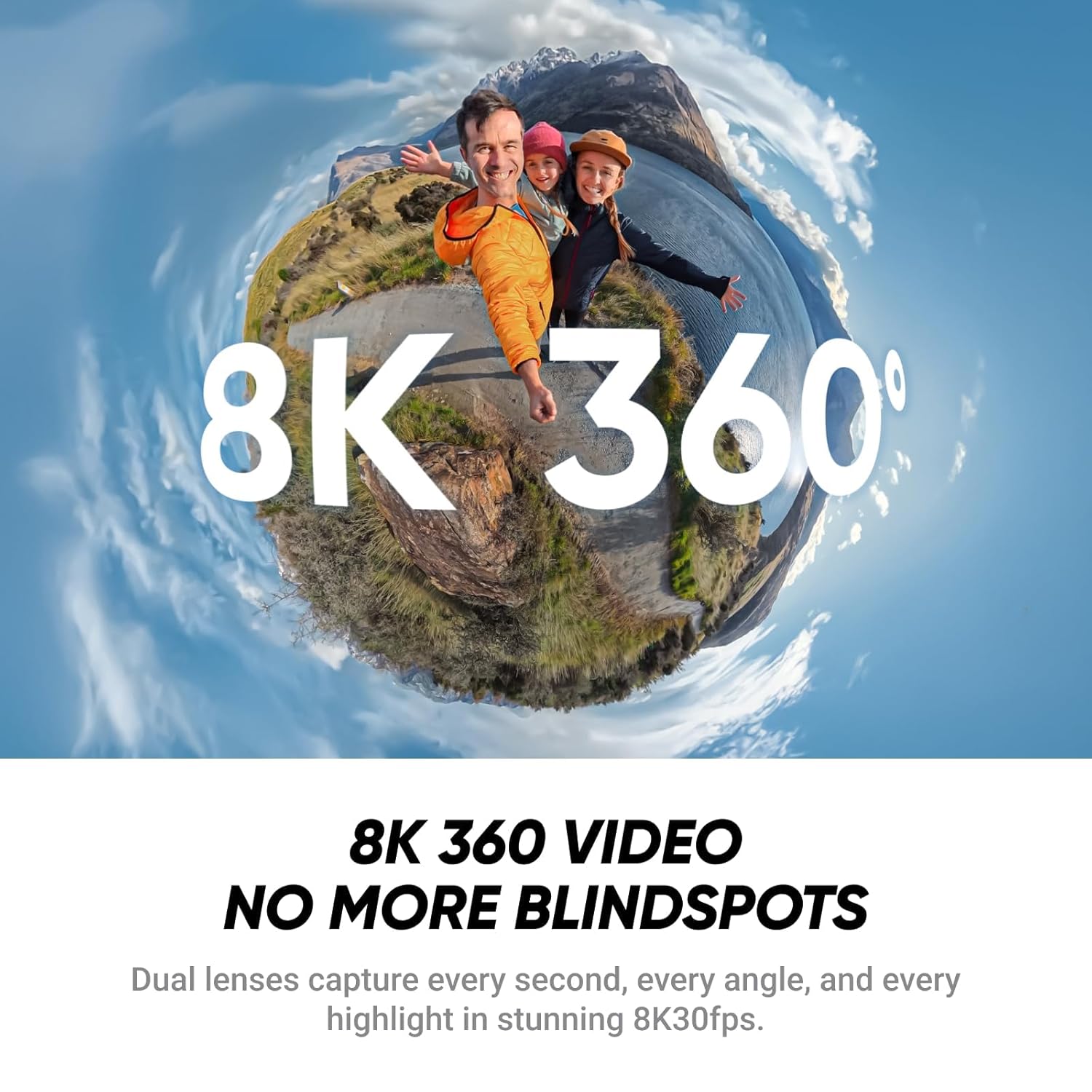 Insta360 X4 Air - 165g 8K 360 Camera, Invisible Selfie Stick, Replaceable Lenses, Built-in Wind Guard, FlowState Stabilization Insta360 X4 Air - 165g 8K 360 Camera, Invisible Selfie Stick, Replaceable Lenses, Built-in Wind Guard, FlowState Stabilization - Image 9