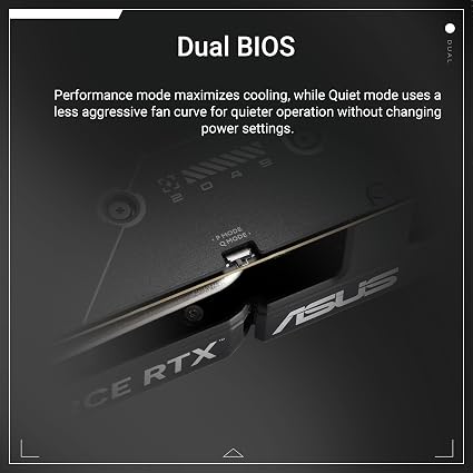 ASUS Dual NVIDIA GeForce RTX 5060 Ti 8GB GDDR7 OC Edition - Graphics Card (PCIe 5.0, DLSS 4, HDMI 2.1b, DisplayPort 2.1b, 2.5-Slot, Axial Fans, 0dB Technology, Dual BIOS) ASUS Dual NVIDIA GeForce RTX 5060 Ti 8GB GDDR7 OC Edition - Graphics Card (PCIe 5.0, DLSS 4, HDMI 2.1b, DisplayPort 2.1b, 2.5-Slot, Axial Fans, 0dB Technology, Dual BIOS) - Image 5
