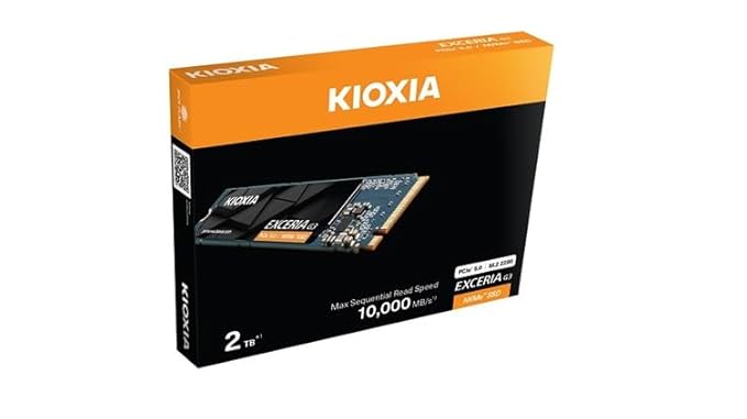 KIOXIA EXCERIA G3 1TB NVMe SSD, up to 10000MB/s R, 5Y Warranty, PCIe Gen5 NVMe M.2 (2280) | Internal Solid State Drive (SSD) | Best for AI Computing and Gaming - Image 3
