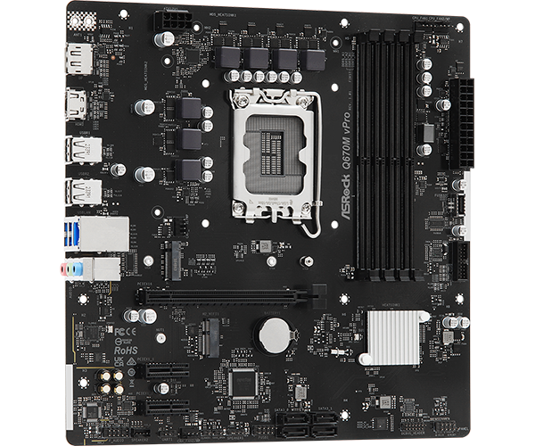 ASROCK Q670M vPro MOTHERBOARD - Image 1