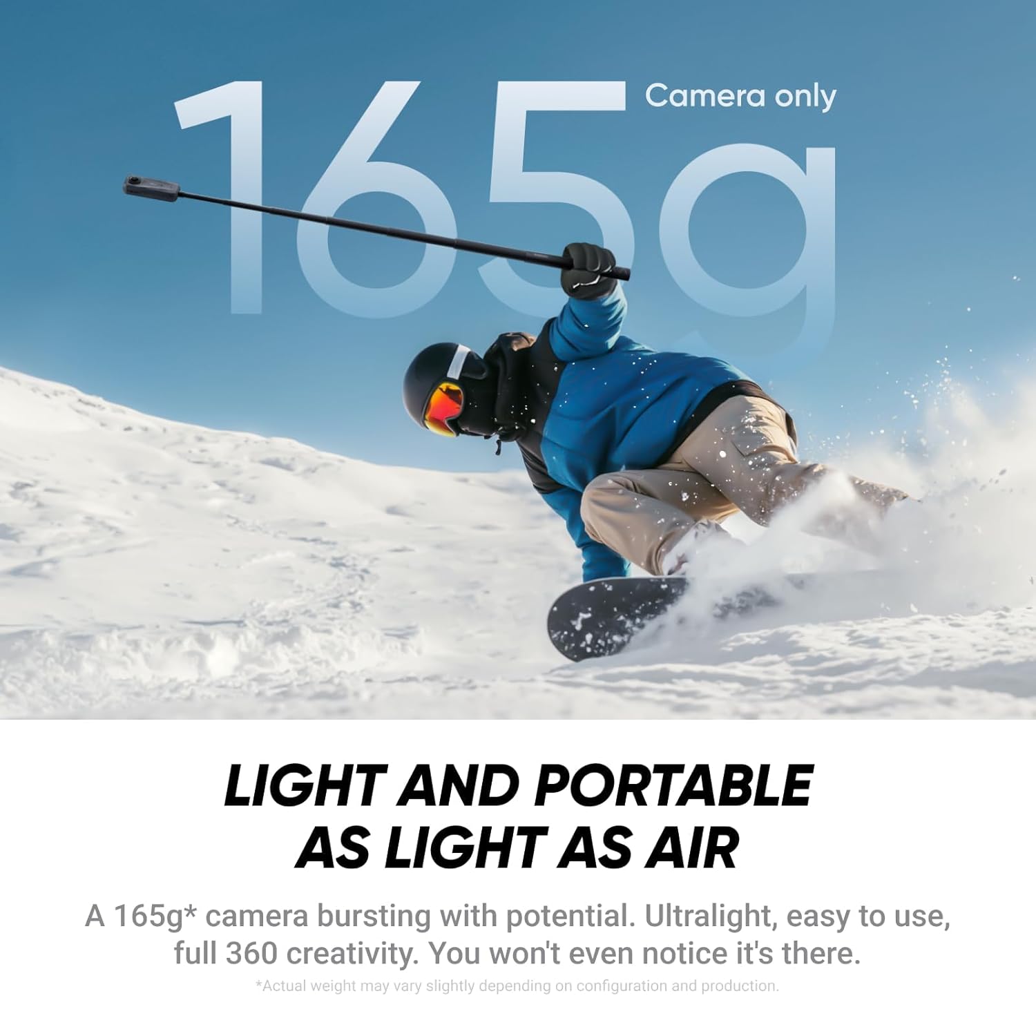 Insta360 X4 Air - 165g 8K 360 Camera, Invisible Selfie Stick, Replaceable Lenses, Built-in Wind Guard, FlowState Stabilization Insta360 X4 Air - 165g 8K 360 Camera, Invisible Selfie Stick, Replaceable Lenses, Built-in Wind Guard, FlowState Stabilization - Image 8