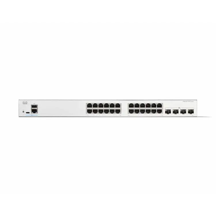 Cisco Catalyst C1300-24T-4G Managed Switch, 24 Port GE, 4x1GE SFP, Limited Lifetime Warranty - Image 1