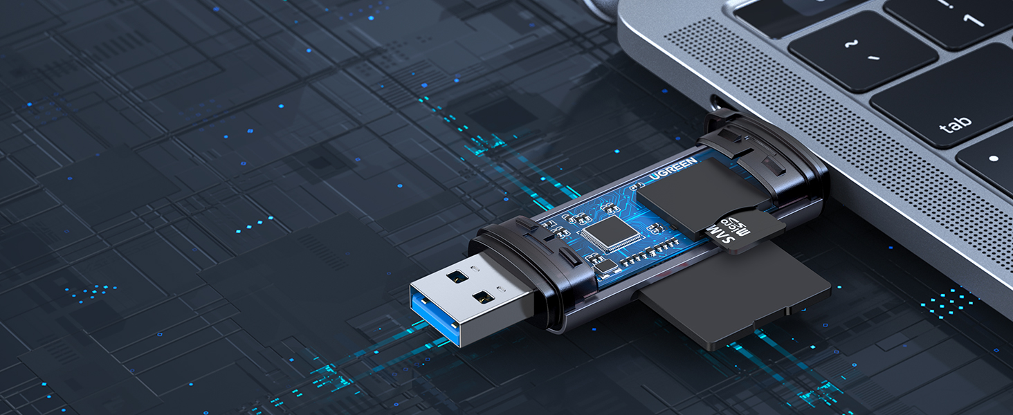 UGREEN 50706 SD Card Reader, USB Type C USB 3.0 OTG Memory Card Adapter With Portable 2 Slots for TF, SD, Micro SD, SDXC, SDHC, MMC, RS-MMC, Micro SDXC, Micro SDHC, UHS-I for Mac, Windows, Linux, PC, Laptop etc. (50706) - Image 14
