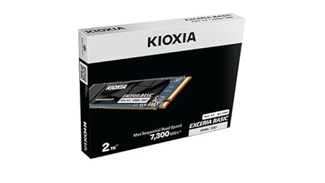 KIOXIA EXCERIA Basic 2TB SSD, up to 7300MB/s R, 5Y Warranty, PCIe Gen4 NVMe M.2 (2280) | Internal Solid State Drive (SSD) | Best for AI Computing and Gaming - Image 3