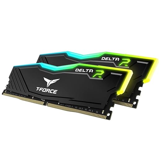 TeamGroup T-Force Delta RGB 2x16GB 3200MHz (3200MT/s) CL16 Black, 32GB DDR4 RAM Kit, Desktop Gaming Memory, Metal Heatsink, ARGB Sync, XMP 2.0, for Intel/AMD CPU, High Performance Low Latency Module - Image 4