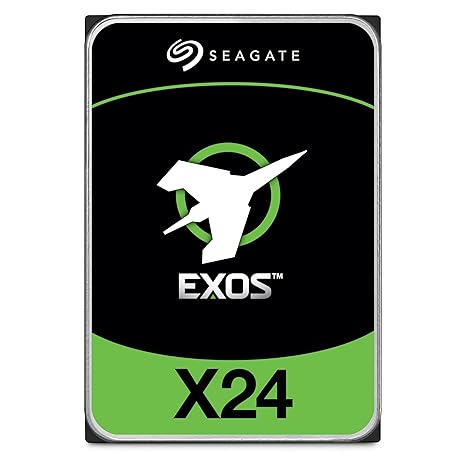 Seagate Exos X24 24TB Enterprise Internal Hard Drive HDD - 6GB/s SATA 7200RPM 2.5M MTBF (ST24000NM002H) Seagate Exos X24 24TB Enterprise Internal Hard Drive HDD - 6GB/s SATA 7200RPM 2.5M MTBF (ST24000NM002H) - Image 1