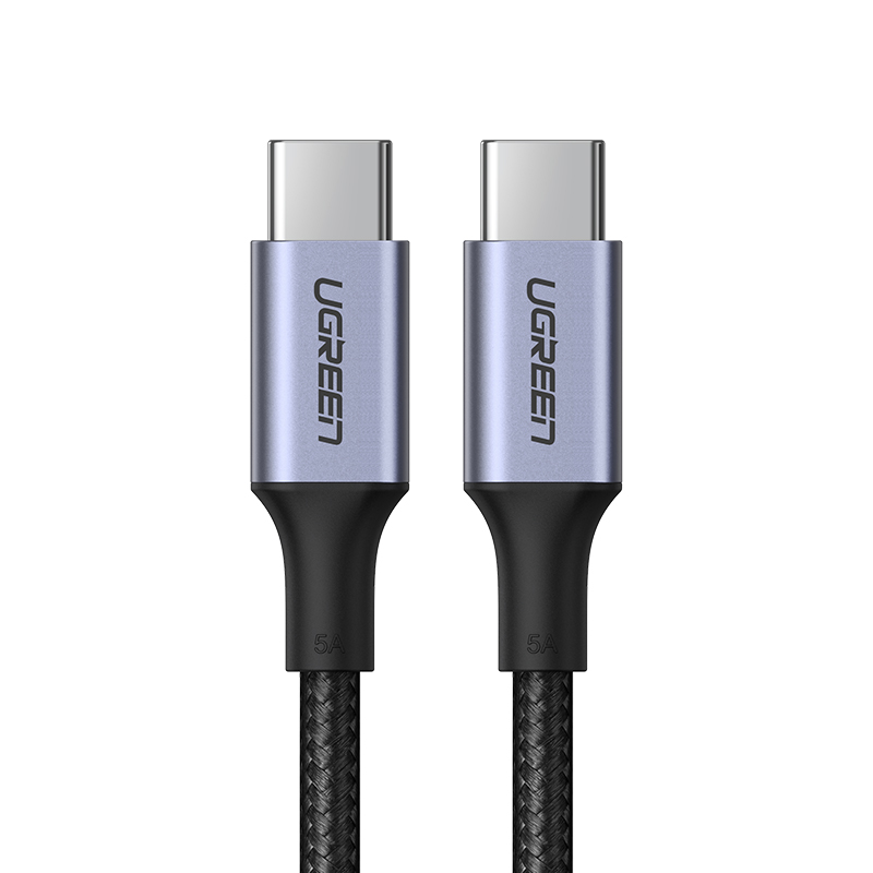 UGREEN 1M 100W PD USB-C Male to USB-C Male Cable with Aluminum case for Apple MacBook Pro, Huawei Matebook, iPad Pro 2018, Chromebook, Pixel 3 XL, Samsung Note 10 S10 etc. (70427) - Image 3