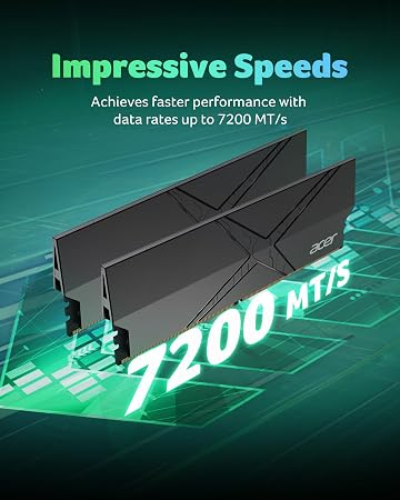 Acer HT200 DDR5 RAM 32GB (16GBx2) 6000MHz CL30 PC5-48000, Intel XMP 3.0 AMD Expo Compatible Computer Memory - BL.9BWWA.439 - Image 3