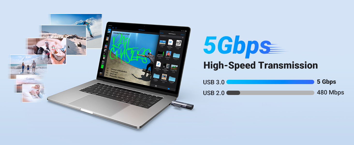 UGREEN 50706 SD Card Reader, USB Type C USB 3.0 OTG Memory Card Adapter With Portable 2 Slots for TF, SD, Micro SD, SDXC, SDHC, MMC, RS-MMC, Micro SDXC, Micro SDHC, UHS-I for Mac, Windows, Linux, PC, Laptop etc. (50706) - Image 15