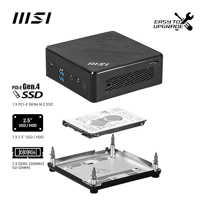 MSI Cubi 5 12M-285BIN-B51235UXX - Intel Core i5-1235U 12th MSI Cubi 5 12M-285BIN-B51235UXX - Intel Core i5-1235U 12th - Image 5