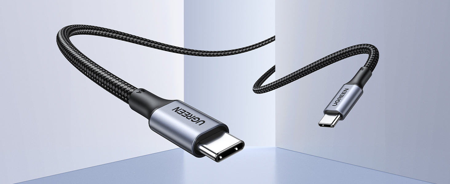 UGREEN 1M 100W PD USB-C Male to USB-C Male Cable with Aluminum case for Apple MacBook Pro, Huawei Matebook, iPad Pro 2018, Chromebook, Pixel 3 XL, Samsung Note 10 S10 etc. (70427) - Image 13