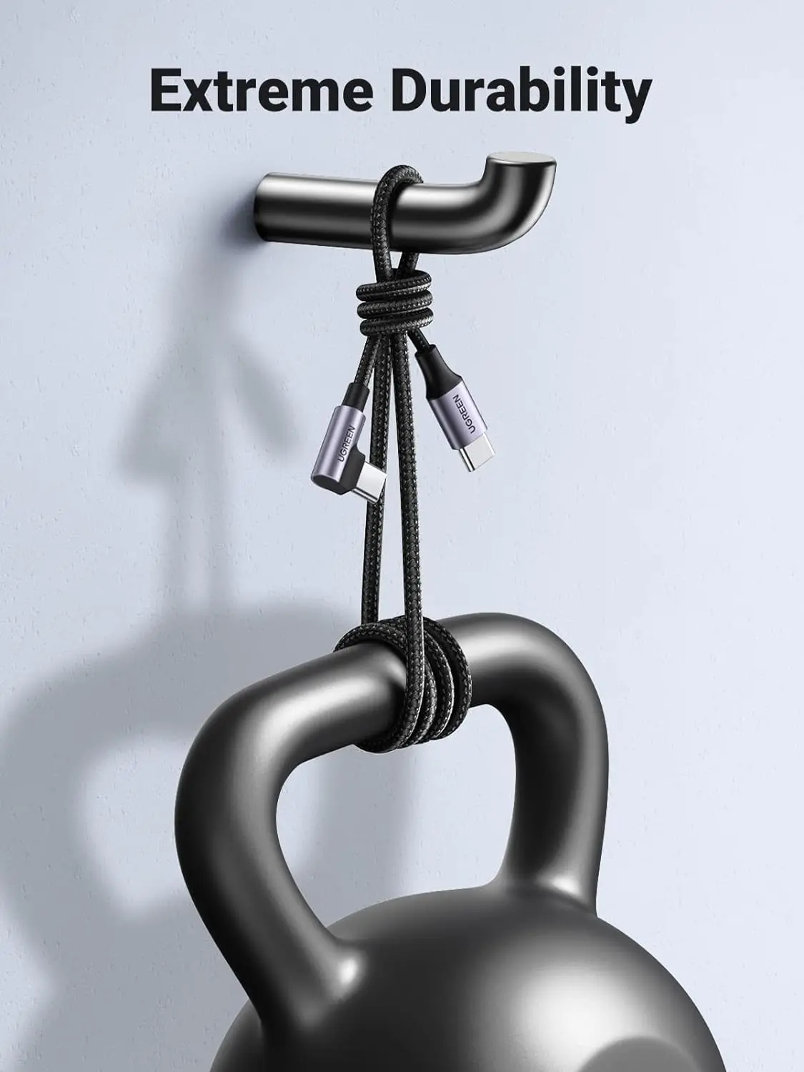 UGREEN 60W USB C to USB C Cable, Right Angle 90 Degree L Shape, PD Fast Charging Cord for iPhone 17 Pro Max/16, Google Pixel 10/9, Galaxy S25 Ultra/S24, MacBook Pro, iPad 2024, Switch, 0.5M (50123) - Image 4