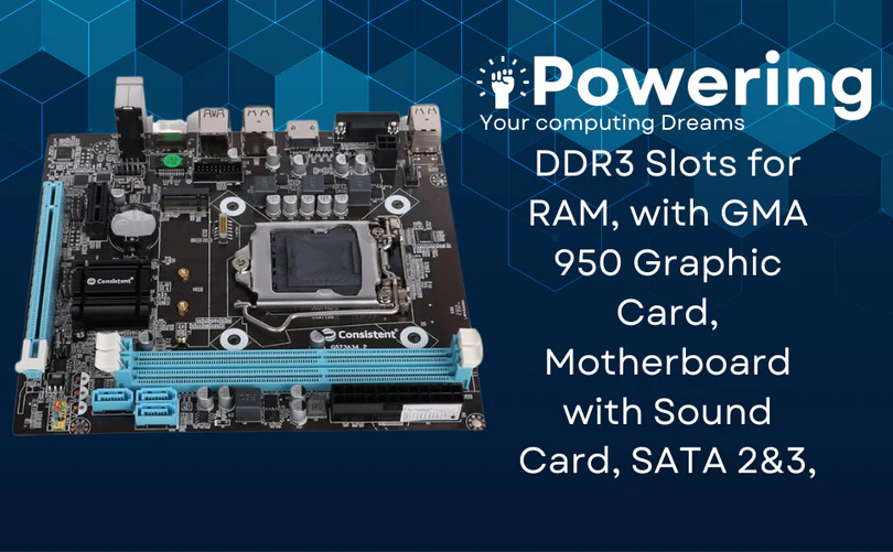Consistent H-81 Motherboard 4th Gen i3, i5, i7, DDR3 Slots for RAM, with GMA 950 Graphic Card, Motherboard with Sound Card, SATA 2&3, 3Y Warranty Consistent H-81 Motherboard 4th Gen i3, i5, i7, DDR3 Slots for RAM, with GMA 950 Graphic Card, Motherboard with Sound Card, SATA 2&3, 3Y Warranty - Image 4