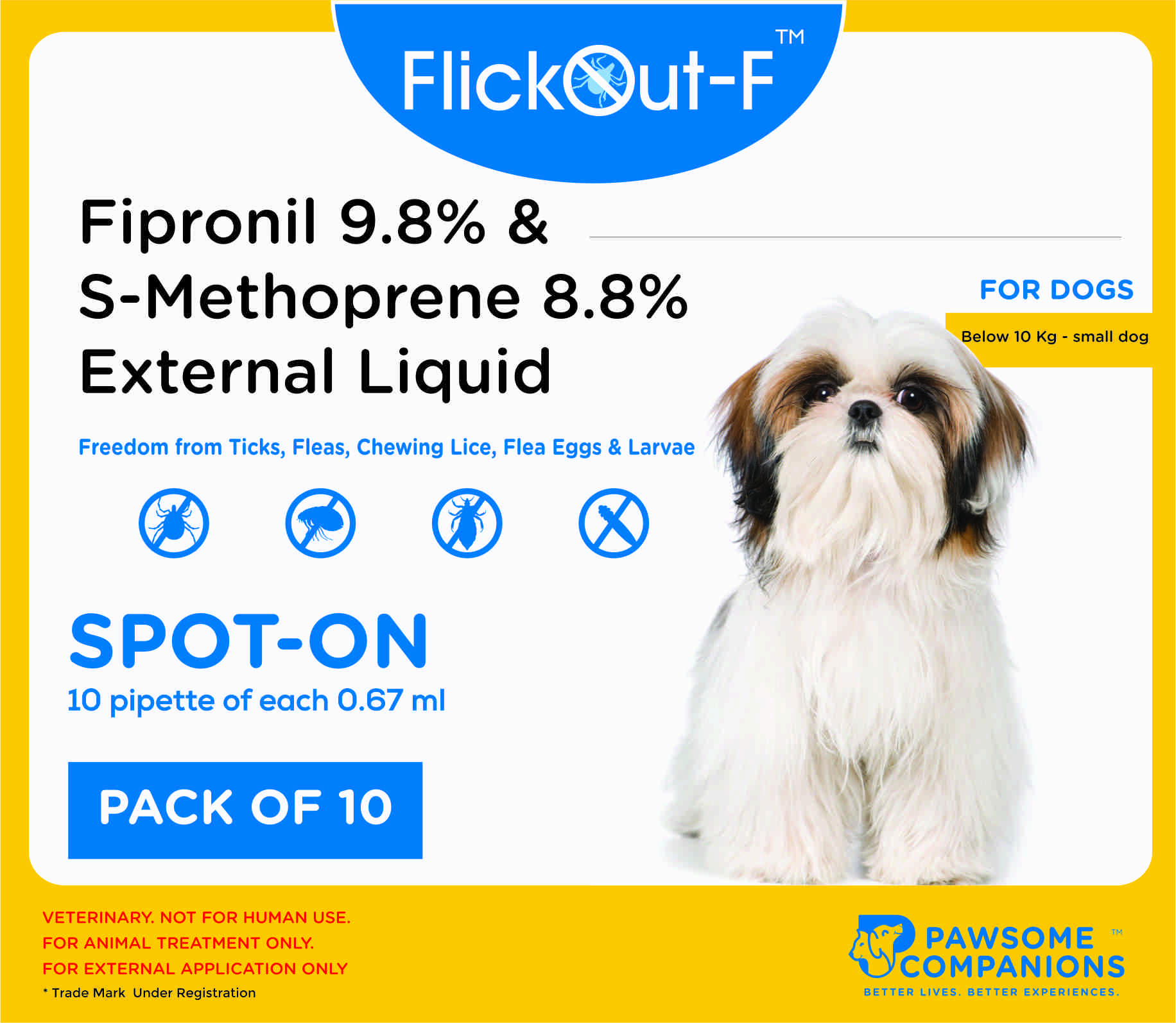 Flickout-F Spot On for Dogs 0–10 Kgs - Image 1