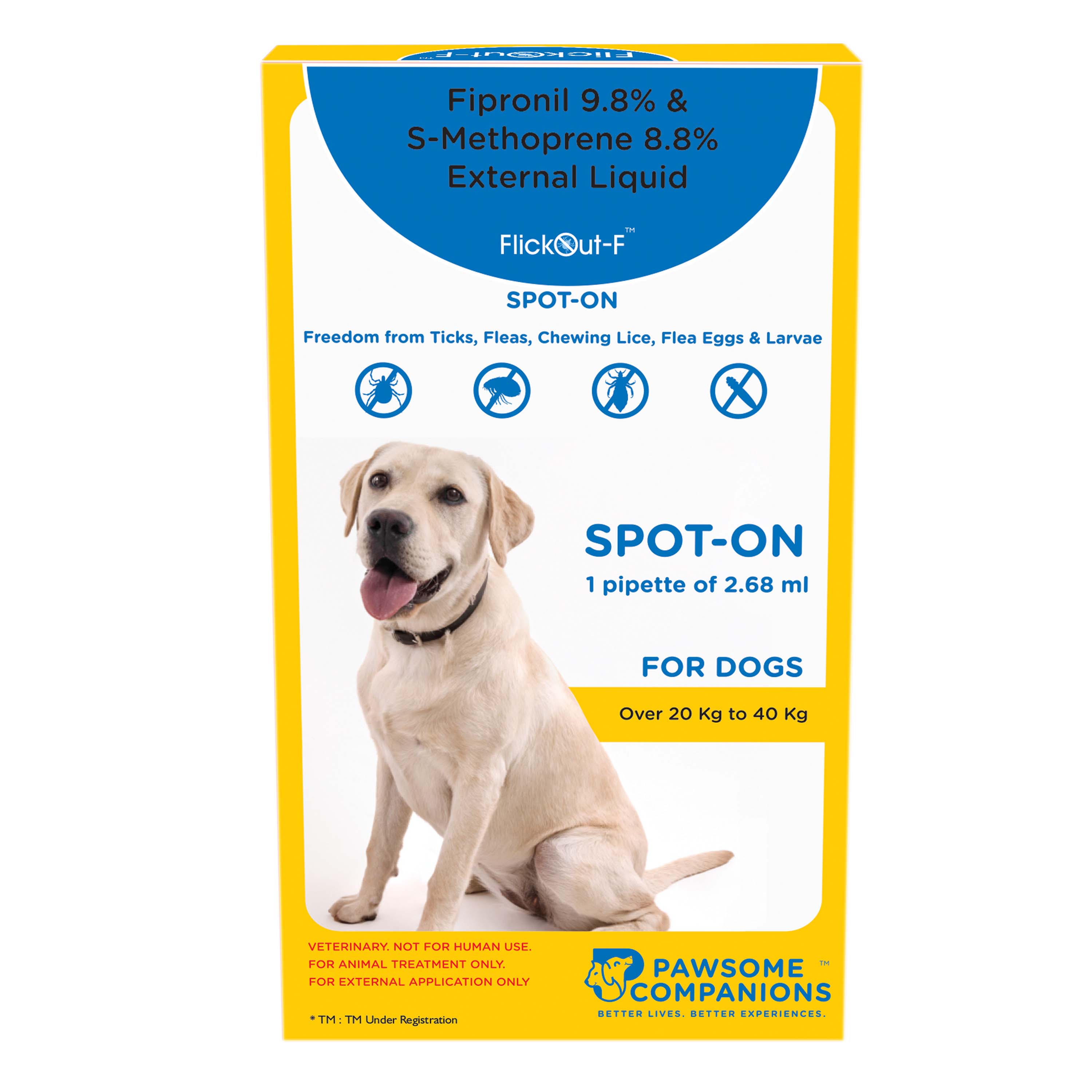 Flickout-F Spot On for Dogs 20–40 Kgs - Image 1