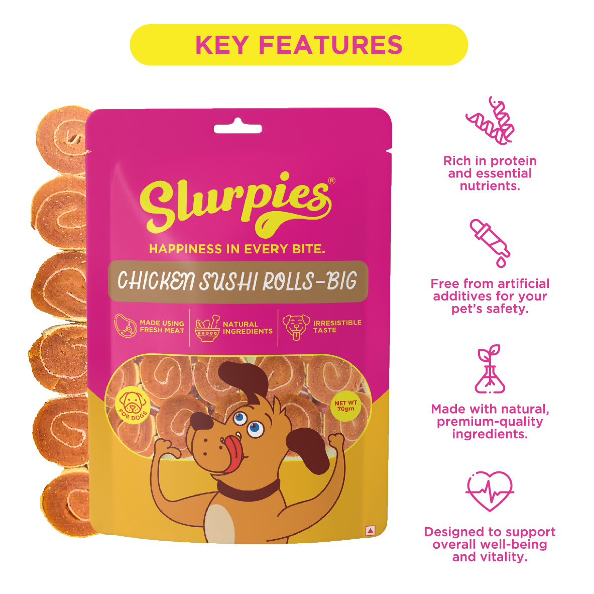 Slurpies Chicken Sushi Rolls-Big - Image 4
