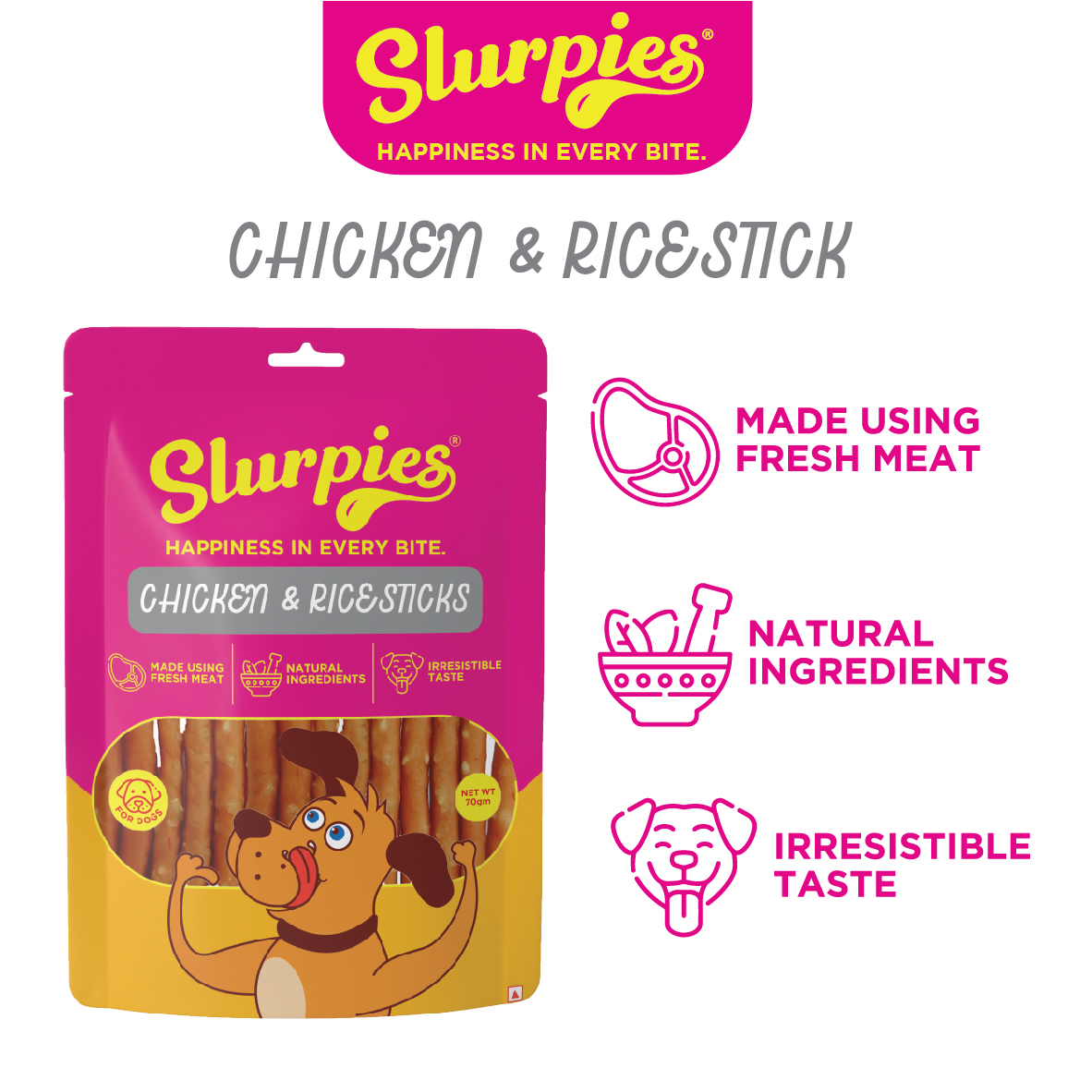 Slurpies Chicken & Rice Sticks - Image 3