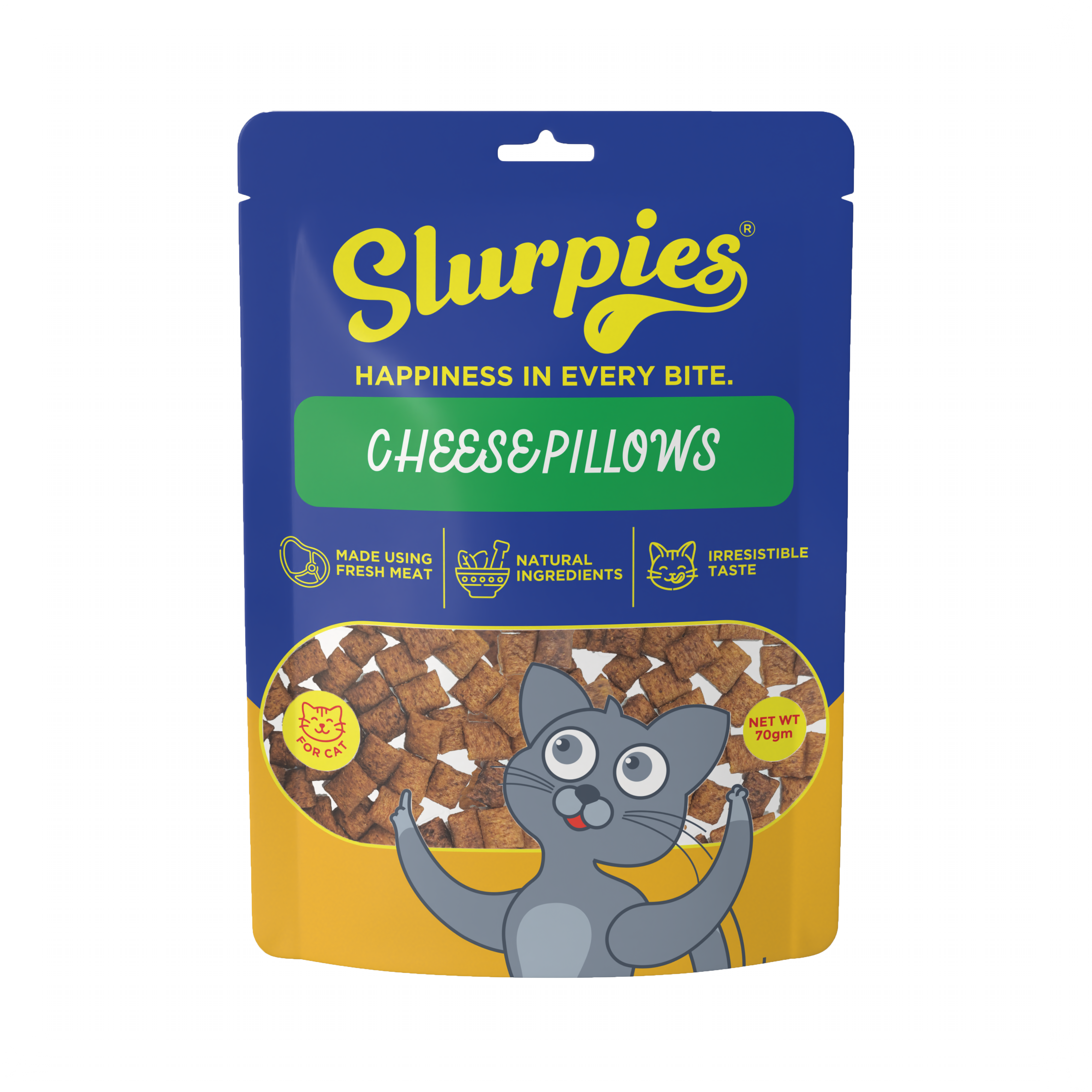 Slurpies Cheese Pillows (For Cats) - Image 1