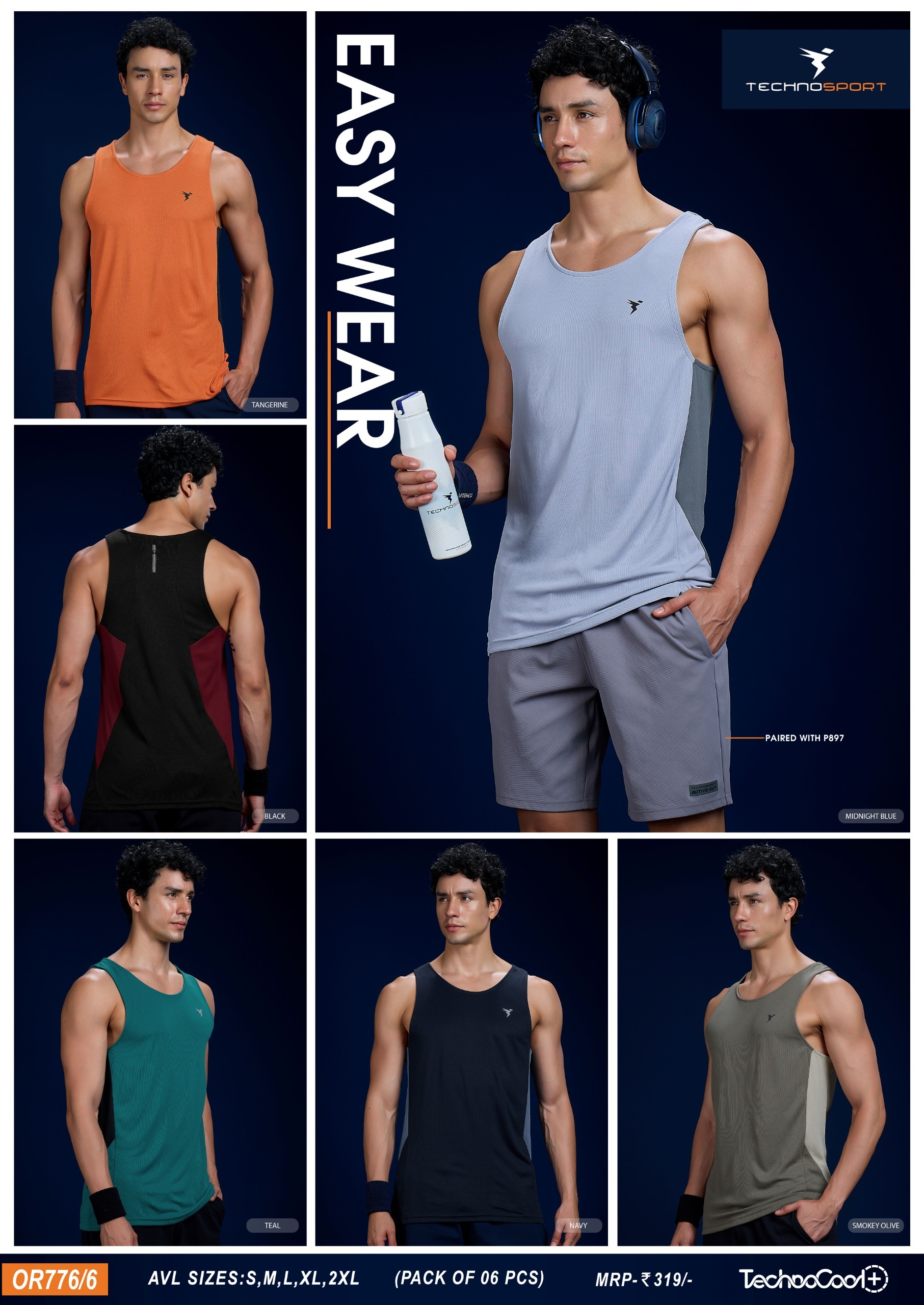 OR776 MENS GYMVEST (S) - Image 1