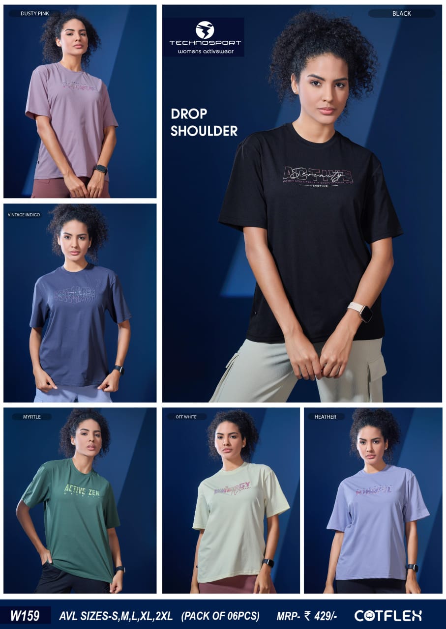 W159 ASSORTED WOMENS TECHNOSPORT CREW NECK XL - Image 1