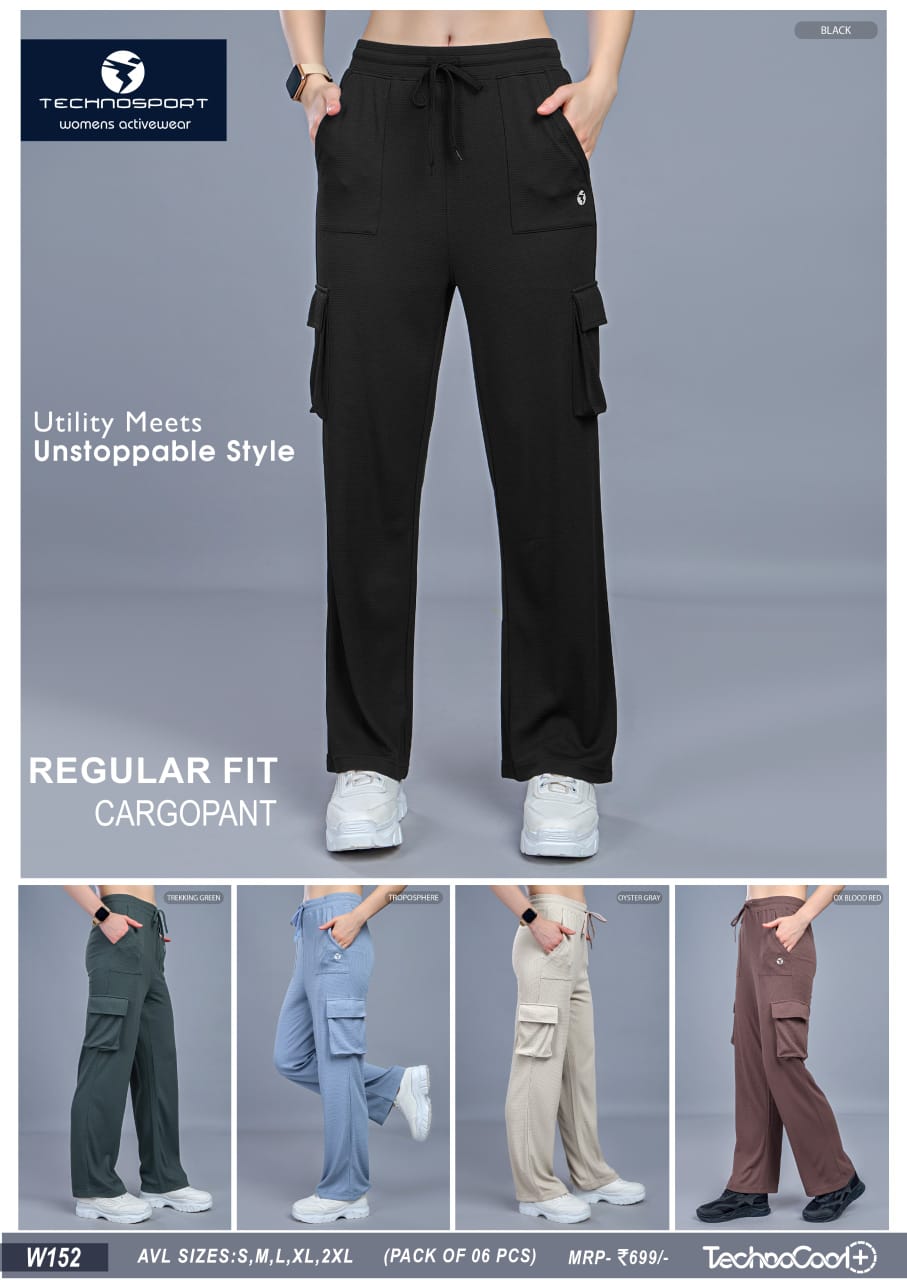 W152 ASSORTED WOMENS TECHNOSPORT TRACK PANT L - Image 1