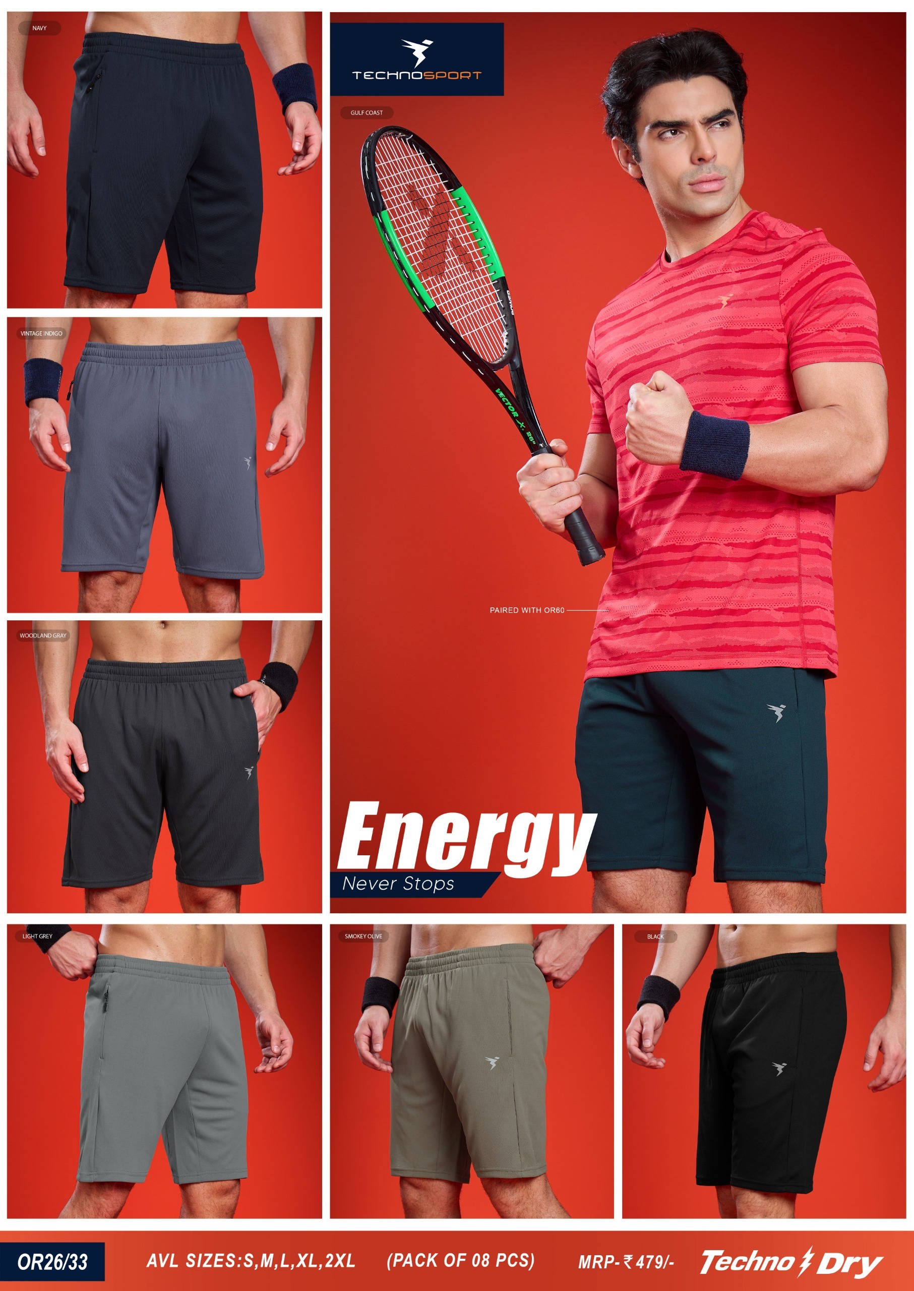 OR26/33 MENS SHORTS 2XL - Image 1