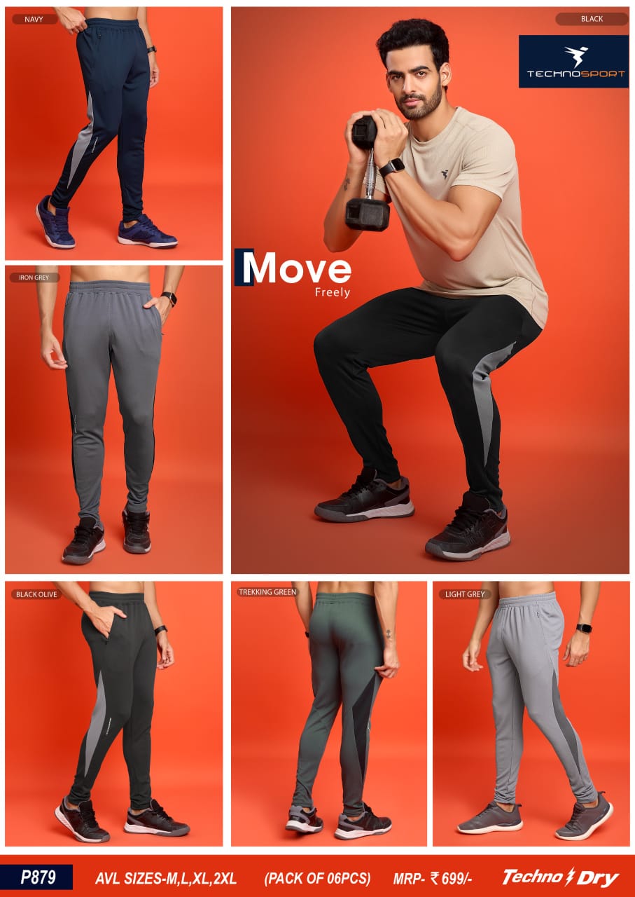 P879 ASSORTED MENS TECHNOSPORT TRACK PANT (2XL) - Image 1
